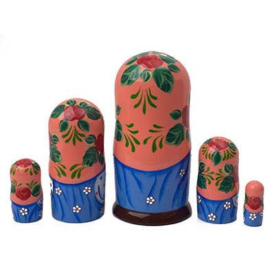 Golden Cockerel - Wholesale Pop - Kinderen - Maiden w/Orange Tabby Cat Nestpop 5st./5"2