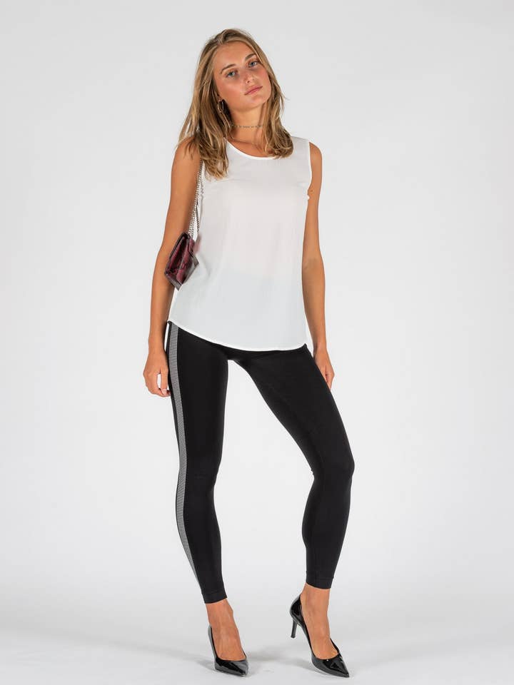 Side Band Anti-Cellulite Slimming 200D Leggings for wholesale by P'anticell