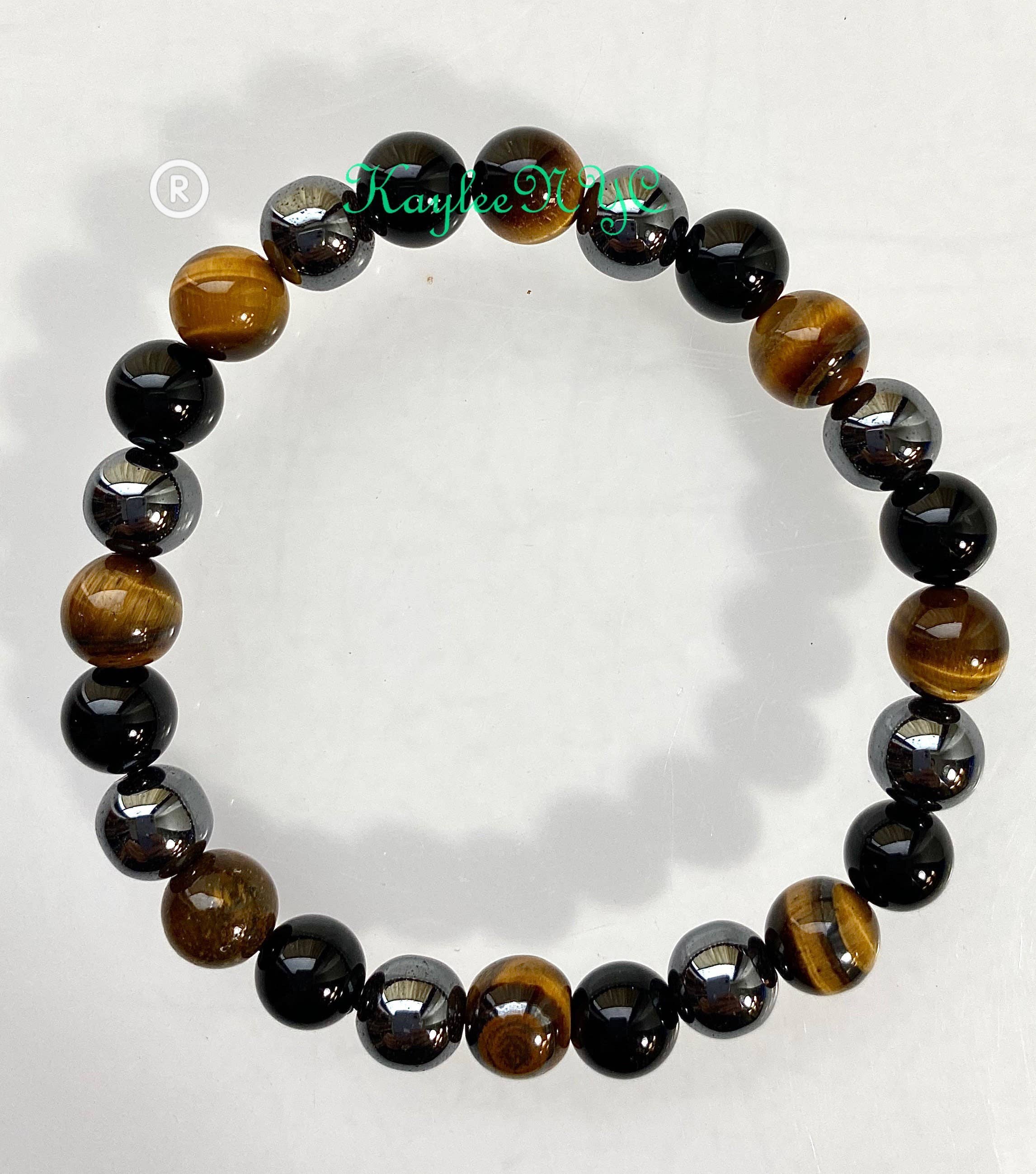 KayleeNYC - Wholesale Sieradenset - Beschermende elastische armbanden met 8 mm kristallen, 19 cm7