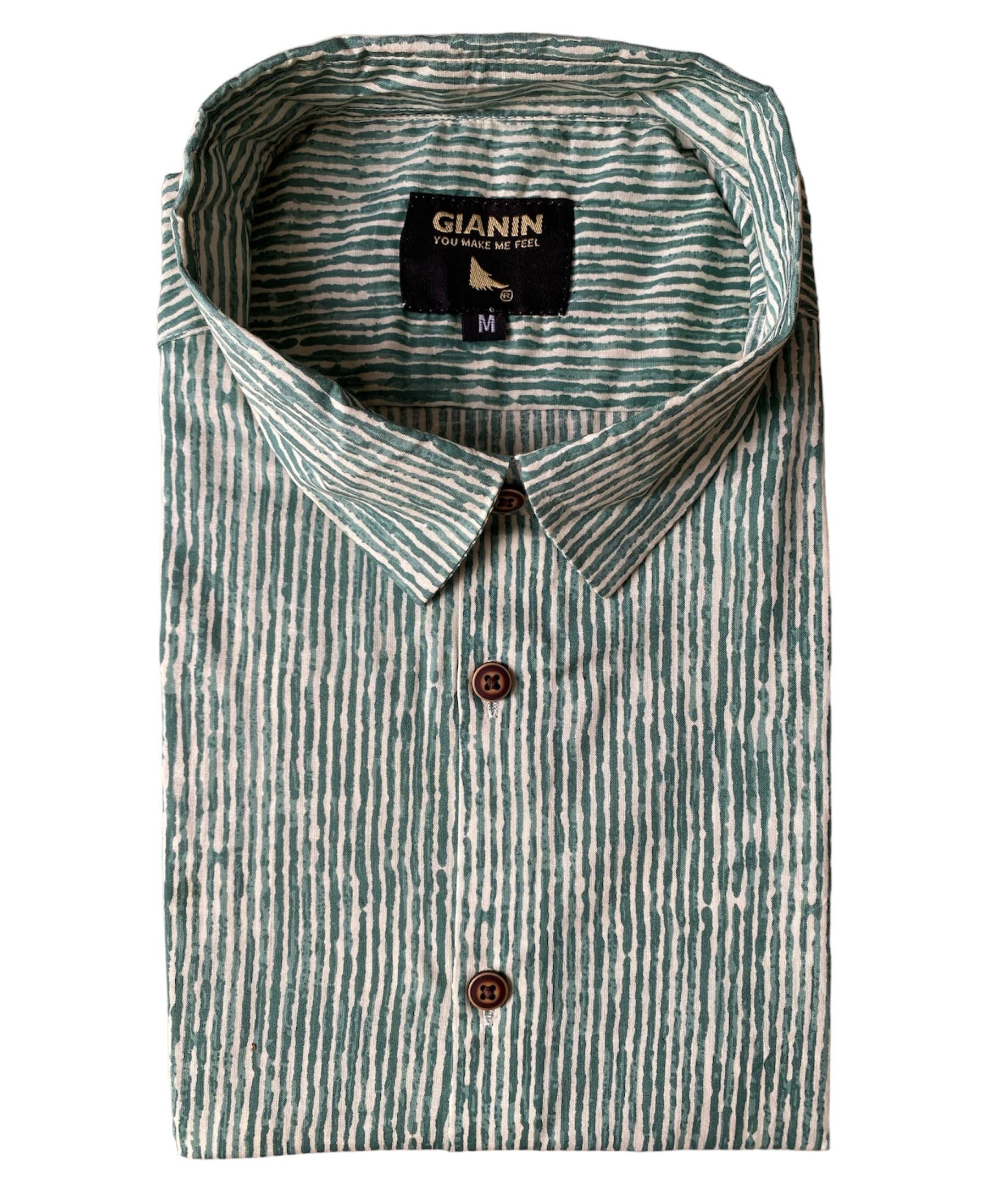 GIANIN - Vente Chemise à col boutonné – homme - Chemises homme imprimées exclusives8