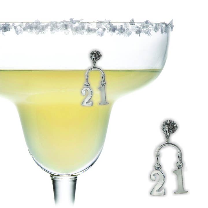 21st Birthday Charm for wholesale by Going Stemless Magnetic Cocktail Charms