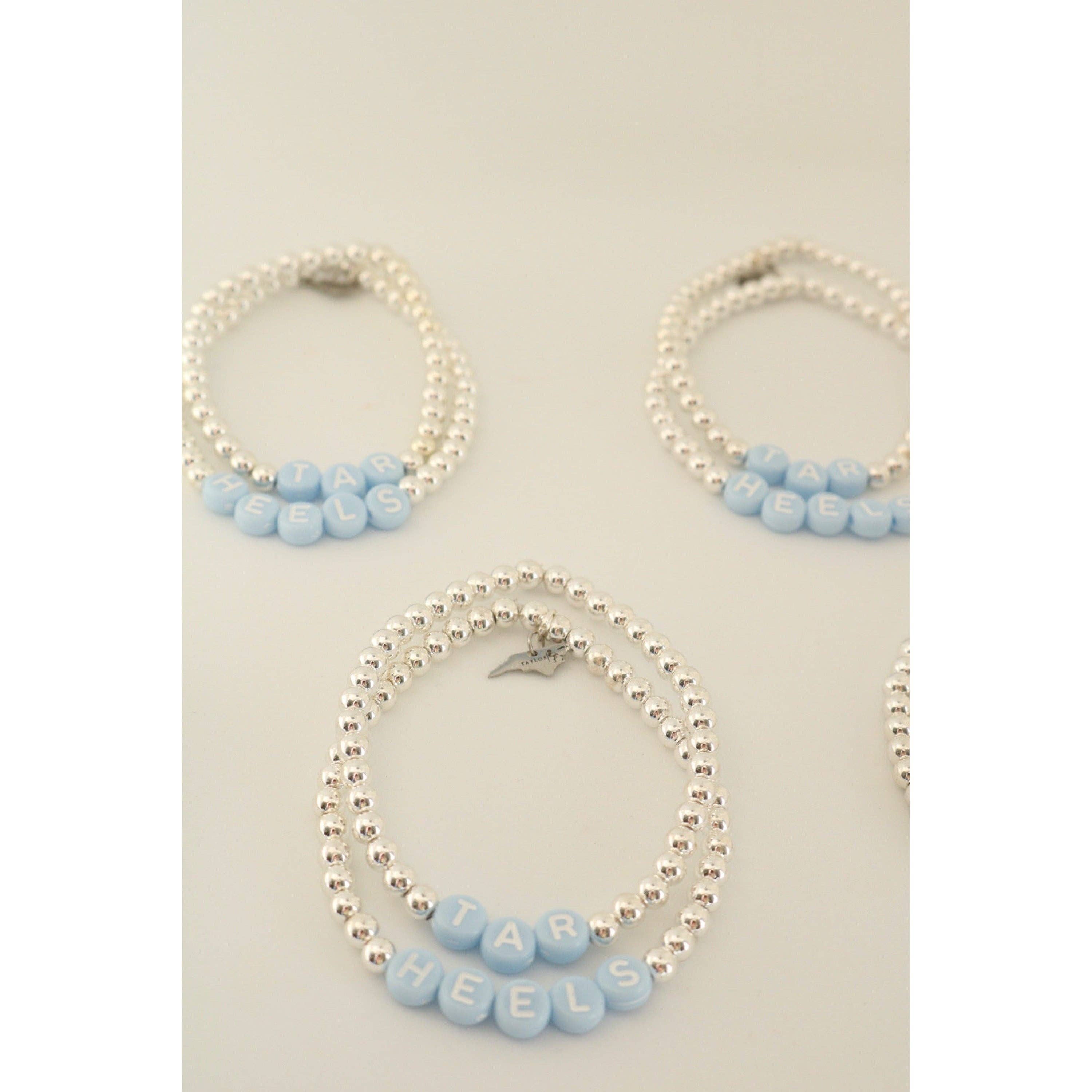 Taylor Reese - Wholesale Beaded Bracelet - "Tar Heels" Little Team Bracelet Set1