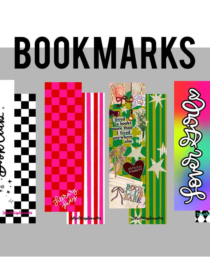 BOOKMARKS for wholesale by Tori Artis Planners