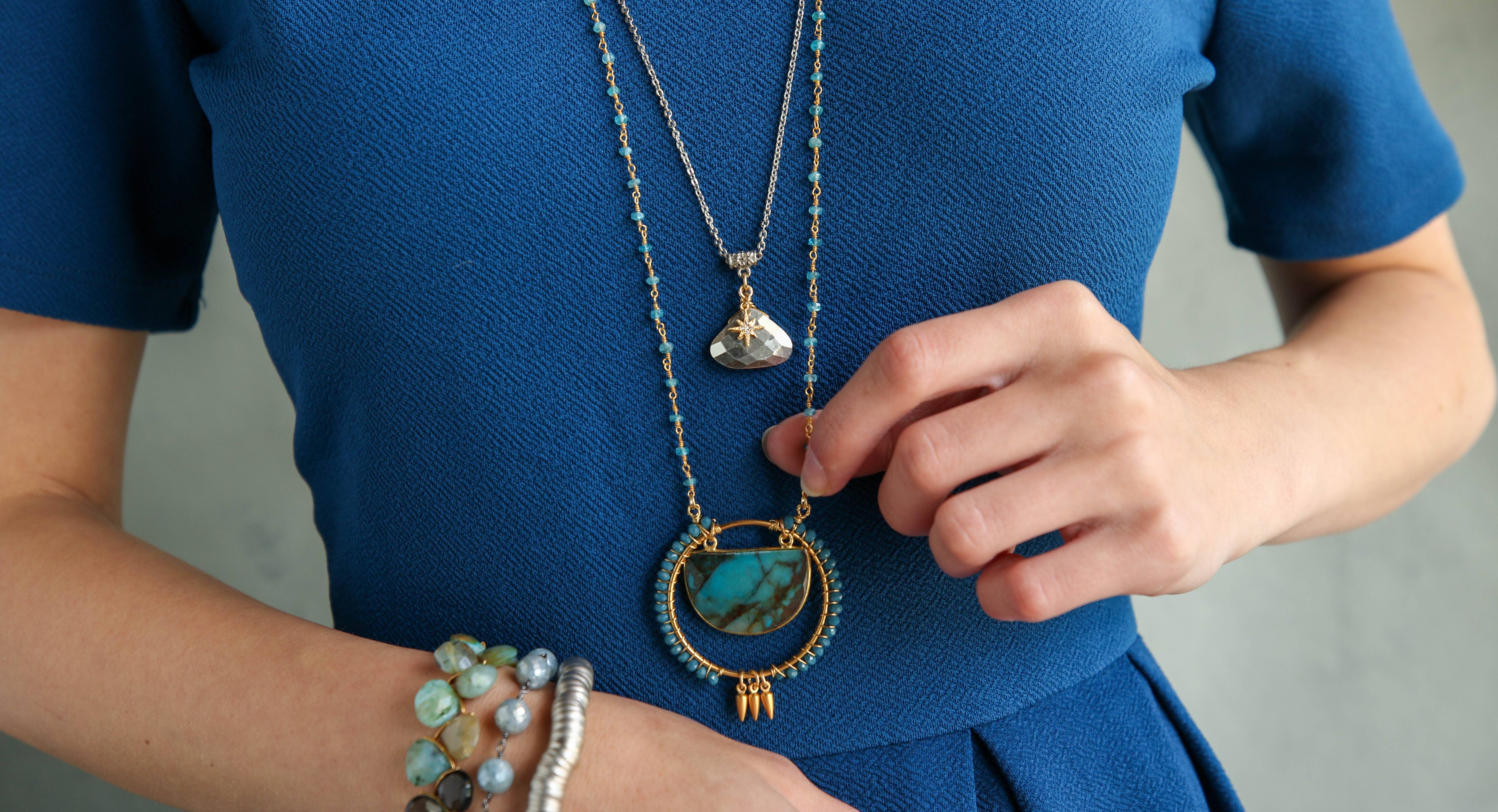 Catherine Page Jewelry - Wholesale Pendant/Charm Necklace - Simms Adjustable Pendant in Silverite2