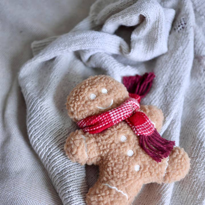 Lambwolf Collective - Vente Jouet couineur – chien - MISTER GINGERBREAD// Jouet de vacances//Jouet pour chien Enrichment0