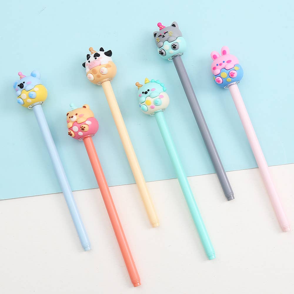 BCmini - Wholesale Pen - 22668 Birthday Animals Gel Pen-369