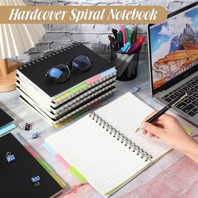 Crover - Wholesale Notebook - A5 Spiral Notebook with Dividers 4