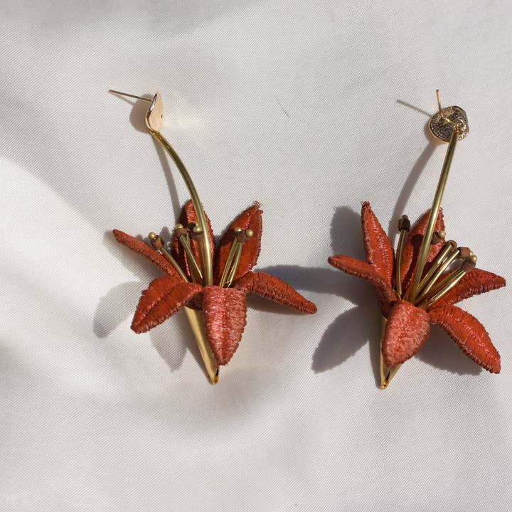 Lilium earrings for wholesale by This Ilk