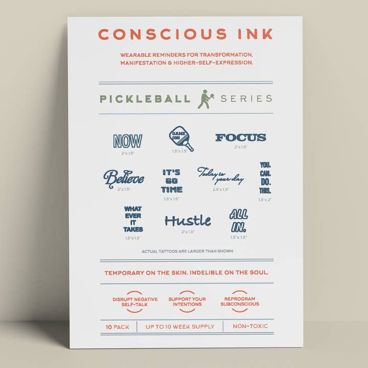 Pickleball Athletic Performance, confezione da 10 per la vendita all'ingrosso da parte di Conscious Ink