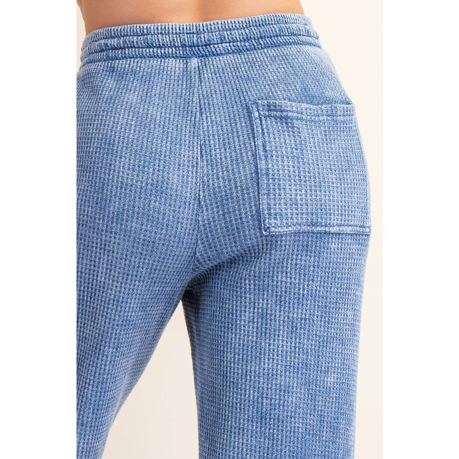 Rae Mode - Wholesale Athletic Pants - Women's - MINERAL WASHED WAFFLE STRAIGHT SWEATPANTS9