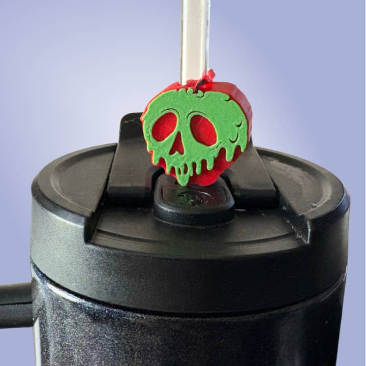 Lucen Crafts Co - Wholesale Drinking Straw - Evil queen Apple Straw Topper