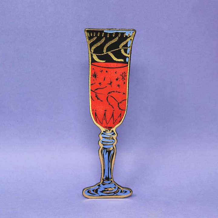 Ark Colour Design - Wholesale Bookmark - Wine Glass Bookmark