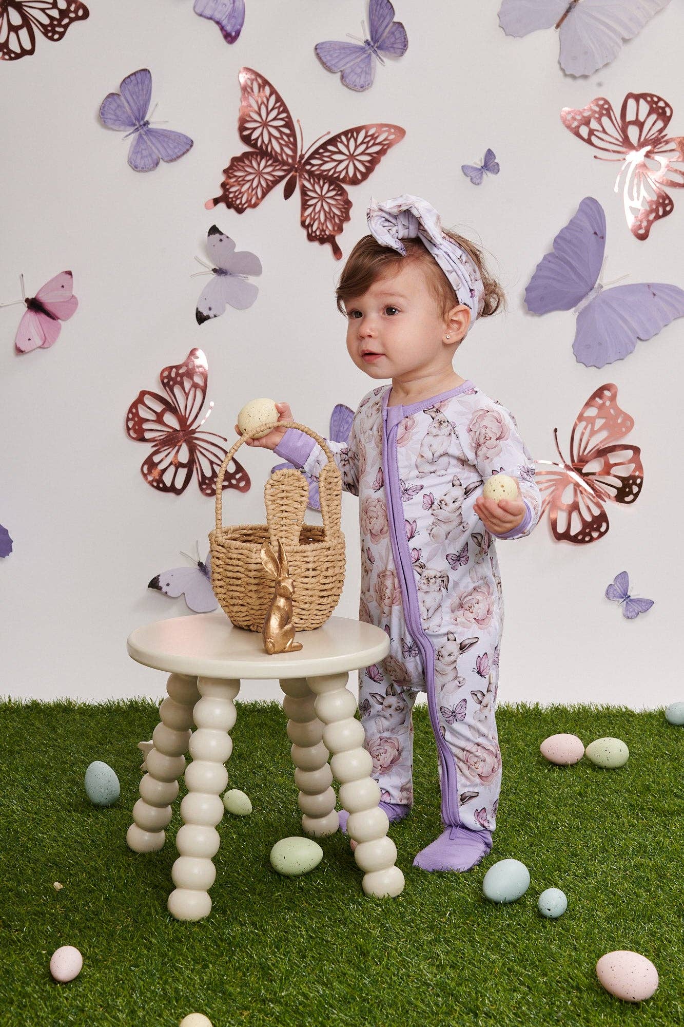 Elebaby - Wholesale Sleepsuit - Baby - Whispering Whiskers Convertible Zipper Pajama0