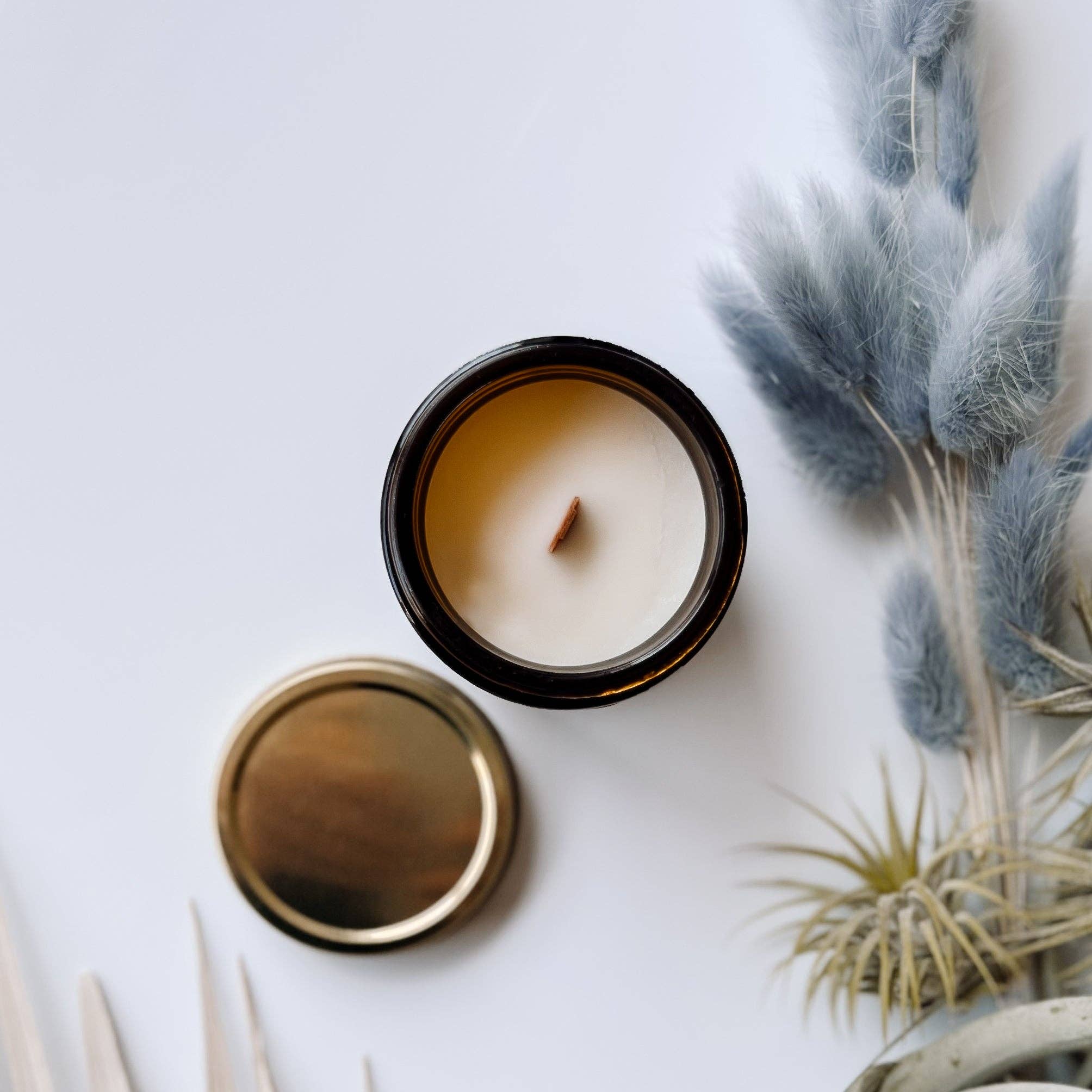 Scent & Psyche - Vente Bougie en bocal - Bougie parfumée à la noix de coco/soja Adrift Wood Wick, 4 oz 1