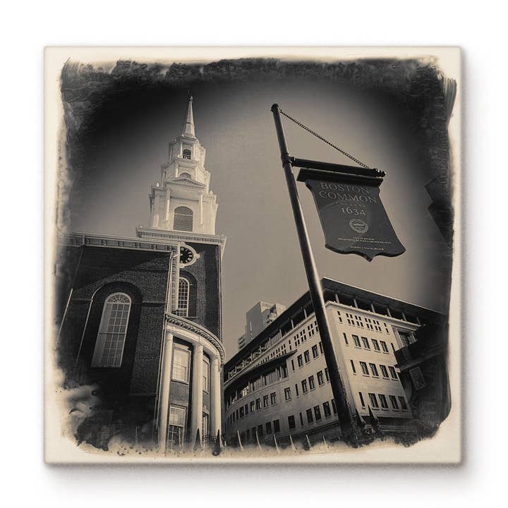 Boston Commons + Park Street Church for wholesale by Cityscape Tiles