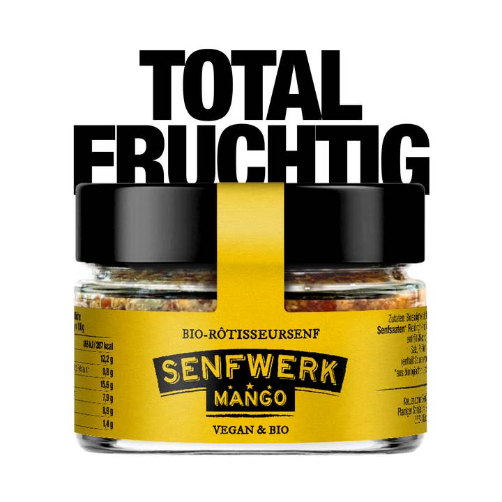 Organic Roasting Mustard - Mango 100 ml for wholesale by Kreuznacher Senfwerk GmbH