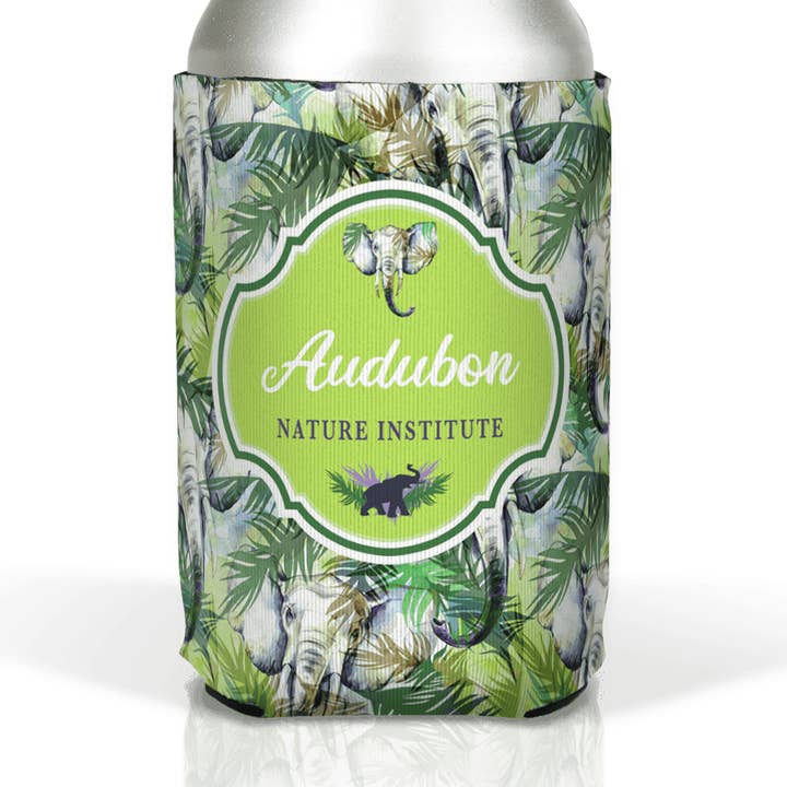 Custom Zoo Patterns On White Neoprene Koozies Collection for wholesale by Matrix