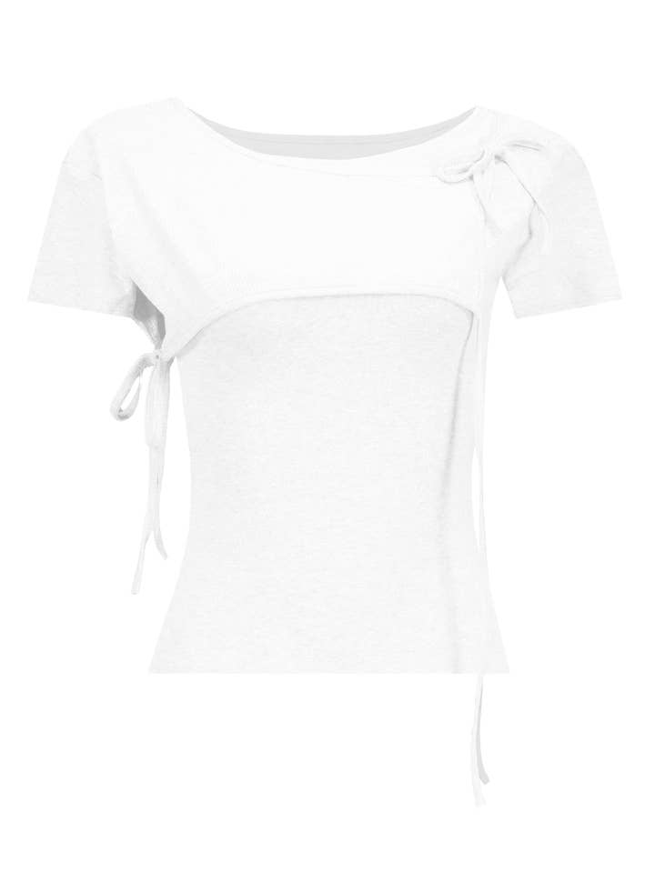 Top à lacets superposé WH pour la vente par iZN iT