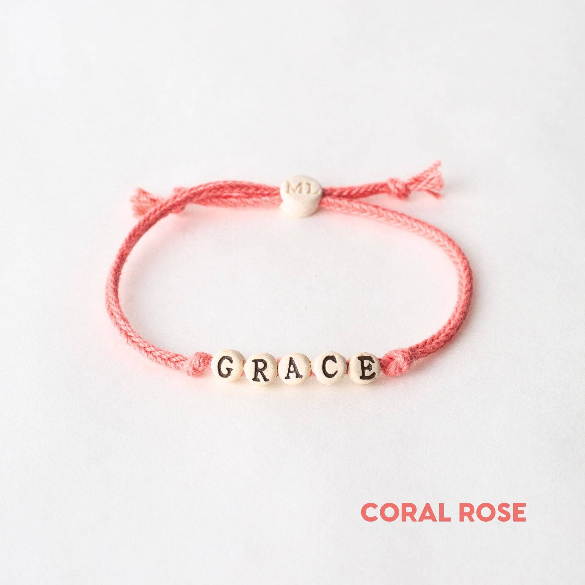 MudLOVE – wholesale Vävt/flätat armband – GRACE - Vänskapsarmband på handvävd bomullssnodd0