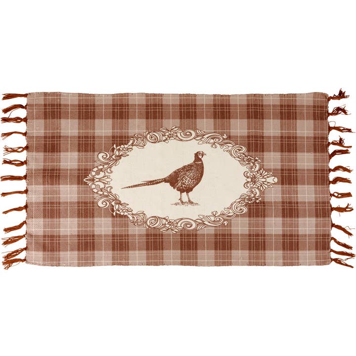 Pheasant Rug for wholesale by Primitives by Kathy