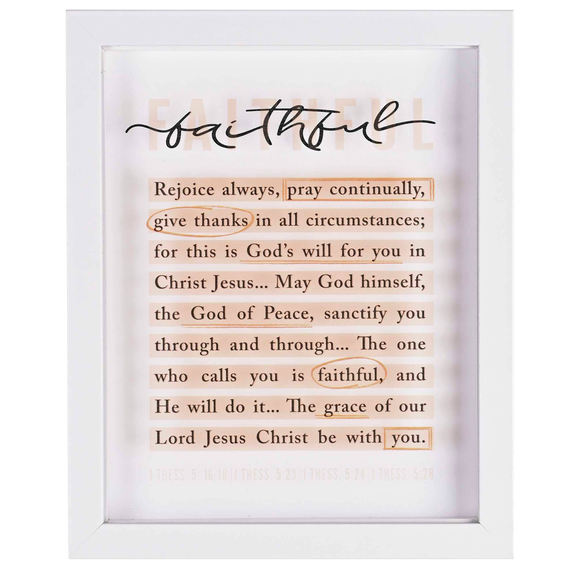 Cottage Garden – wholesale Decorative tabletop object – Framed Art Faithful 8X101