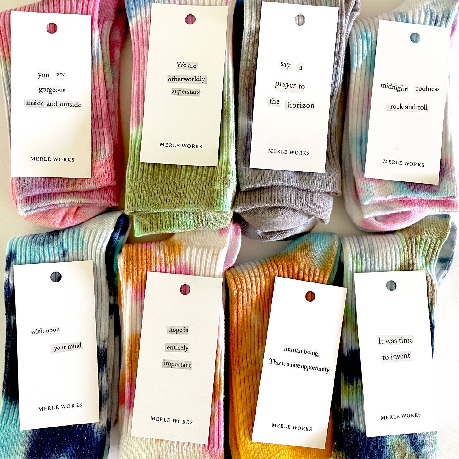 Merle Works - Wholesale Socks - Unisex - Dusty Tie-Dye Dressy Socks3