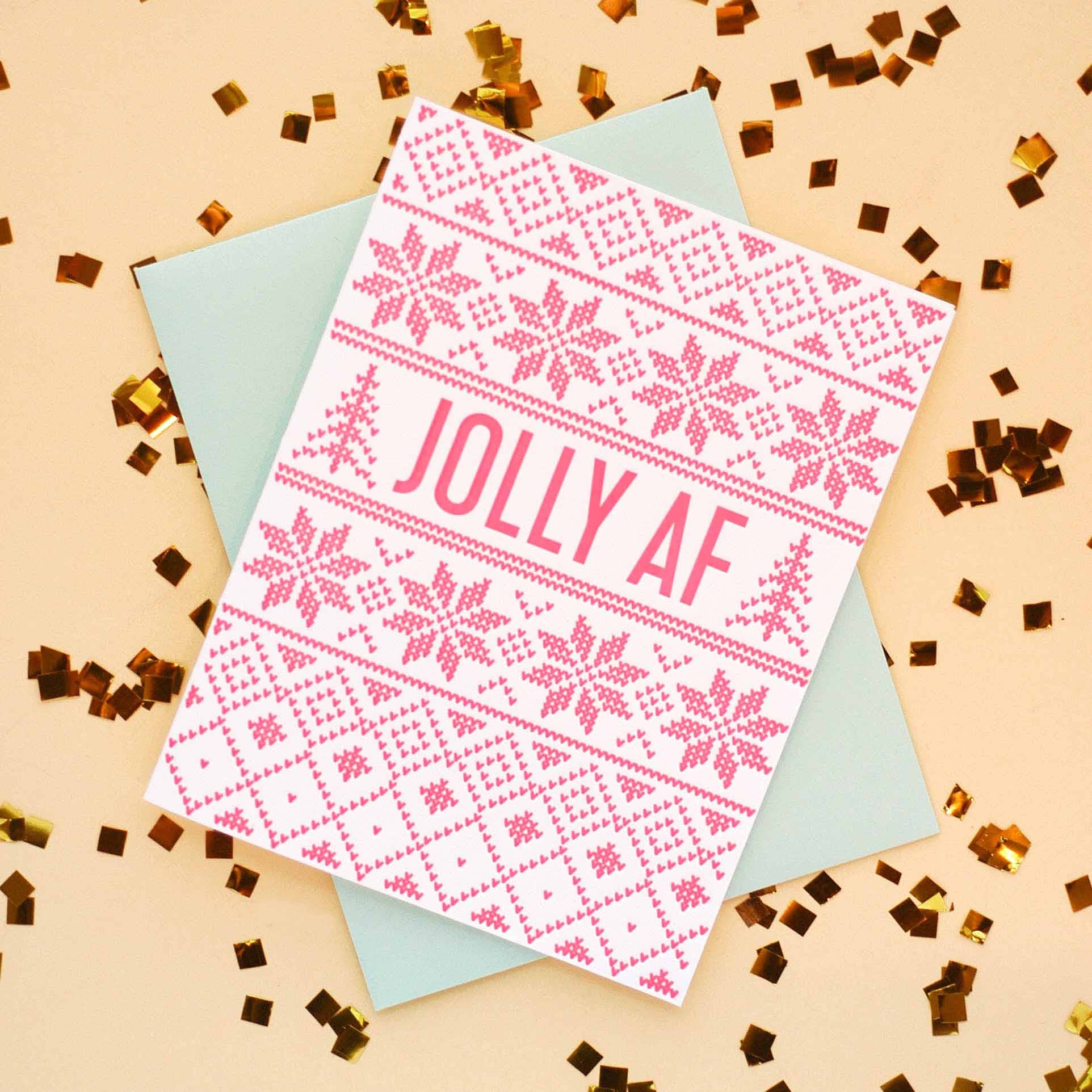 KB Paperie - Wholesale Christmas Card - Jolly AF1