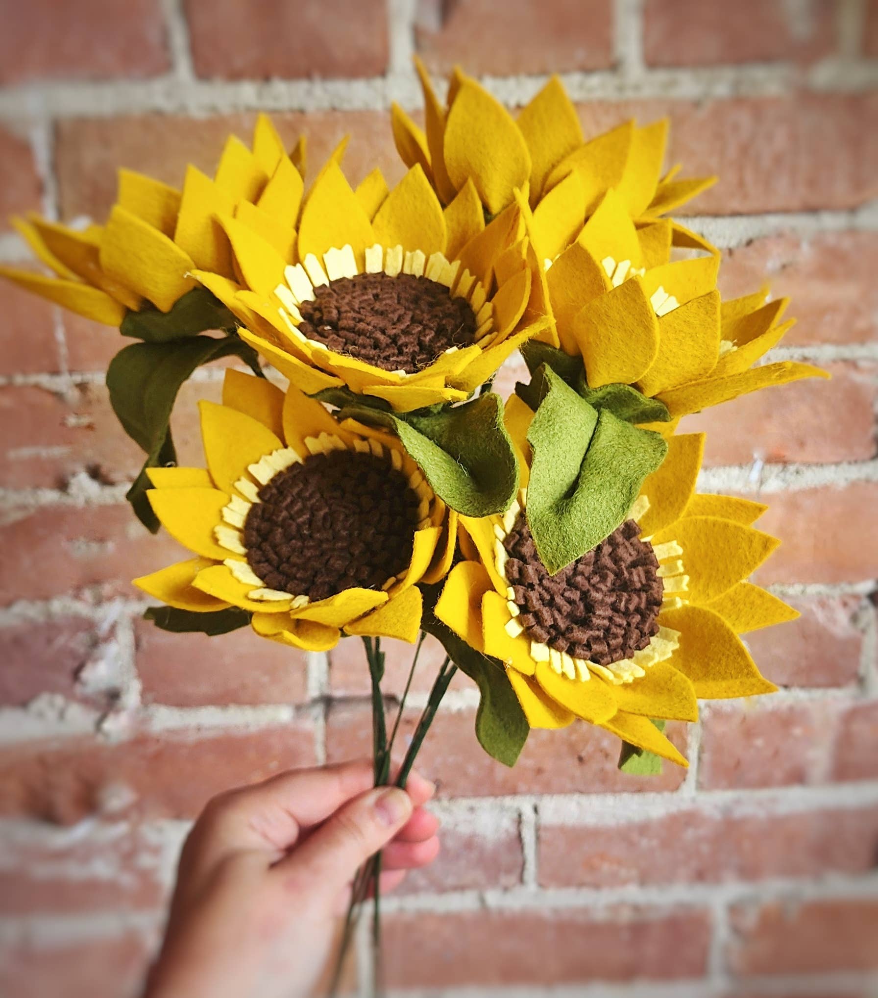 Madymae Felt Florals - Wholesale Artificial flowers - Felt Sunflower