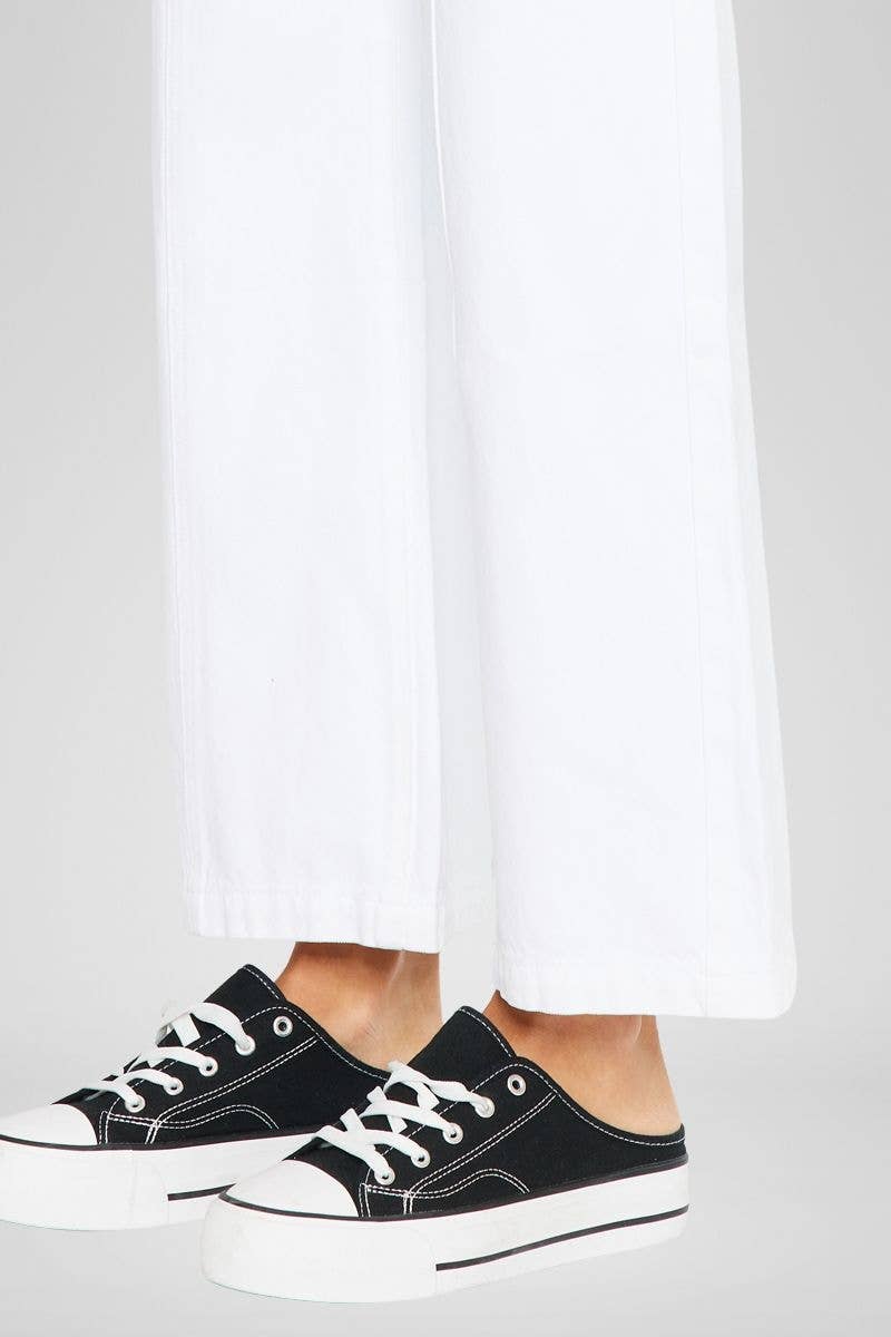 BIANCO JEANS A GAMBA LARGA ANNI '90 A VITA ALTA ULTRA HIGH RISE - KC7396WT in vendita all'ingrosso su Faire7