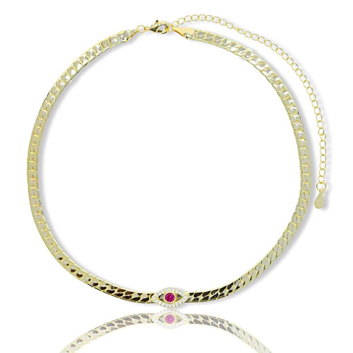 KIKICHIC - Venta al por mayor Gargantilla/collar - Gargantilla de espiga de ojo malvado de color1