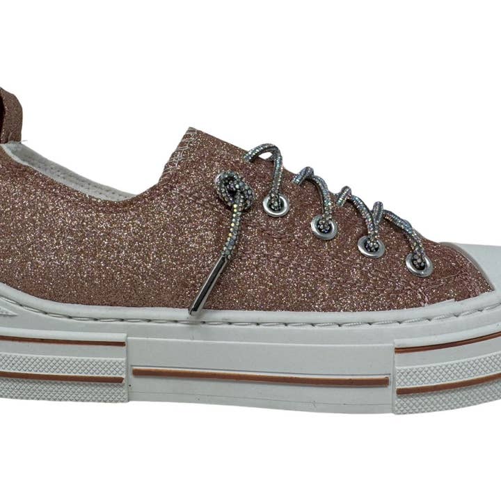 Aman Glitter 2 Very G Womens glittery slip on sneaker for wholesale by Very G