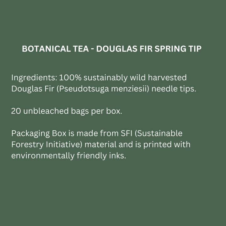 Juniper Ridge - Wholesale Loose Tea - Botanical Tea - Douglas Fir Spring Tip