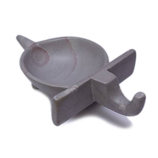 AARVEN - Vendita all'ingrosso Ciotole/Piatti decorativi - Piatti a forma di elefante intagliati a mano in pietra ollare kenyana8