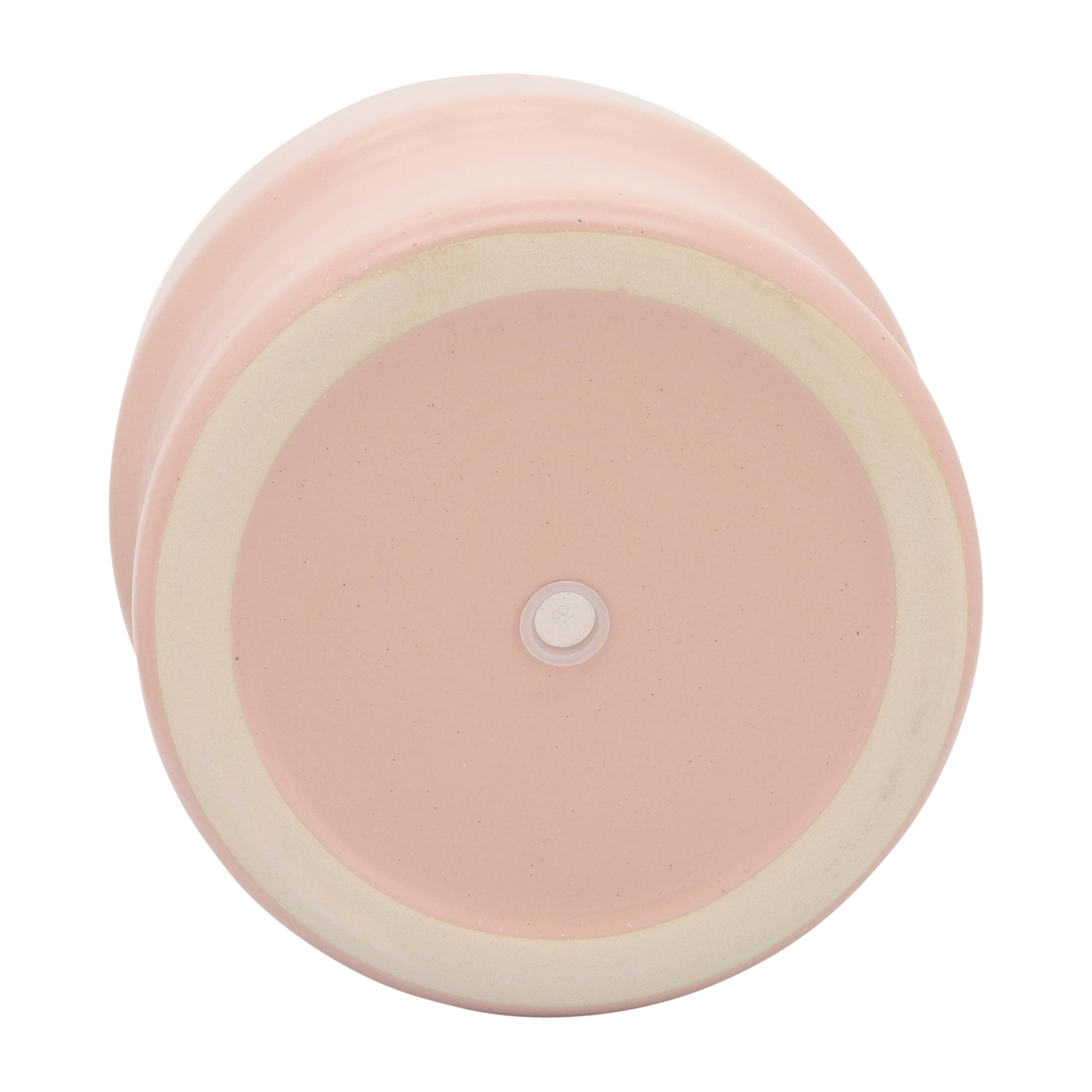 Sagebrook Home - Wholesale Plant Pot - Planters Set of 3 - Pink Ceramic Round Mushroom, 7/9/10 in.11