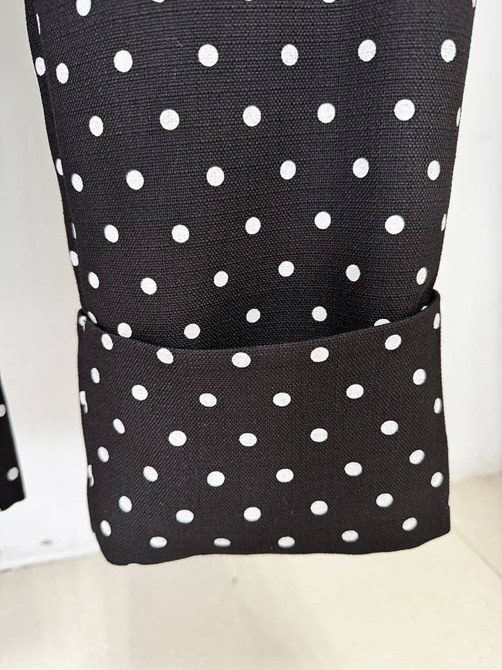 Productseeker - Wholesale Suit Set - Women's - SET71Y Elegant Polka Dot Suit Set with Bow-Decorated Jacket13