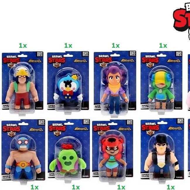 Brawl Stars Monsterflex Blister surtidos 14x21cm para venta al por mayor de KIDDY-MOOV