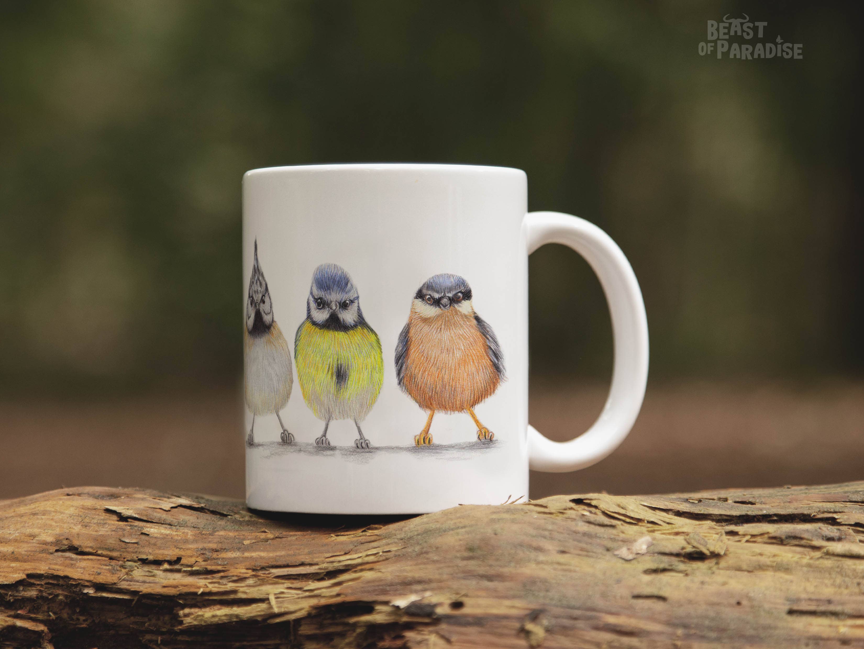 Beast of Paradise - Wholesale Coffee/Tea Cup - Ceramic Mug, European Birds, Funny Mugs, Animal Mug2