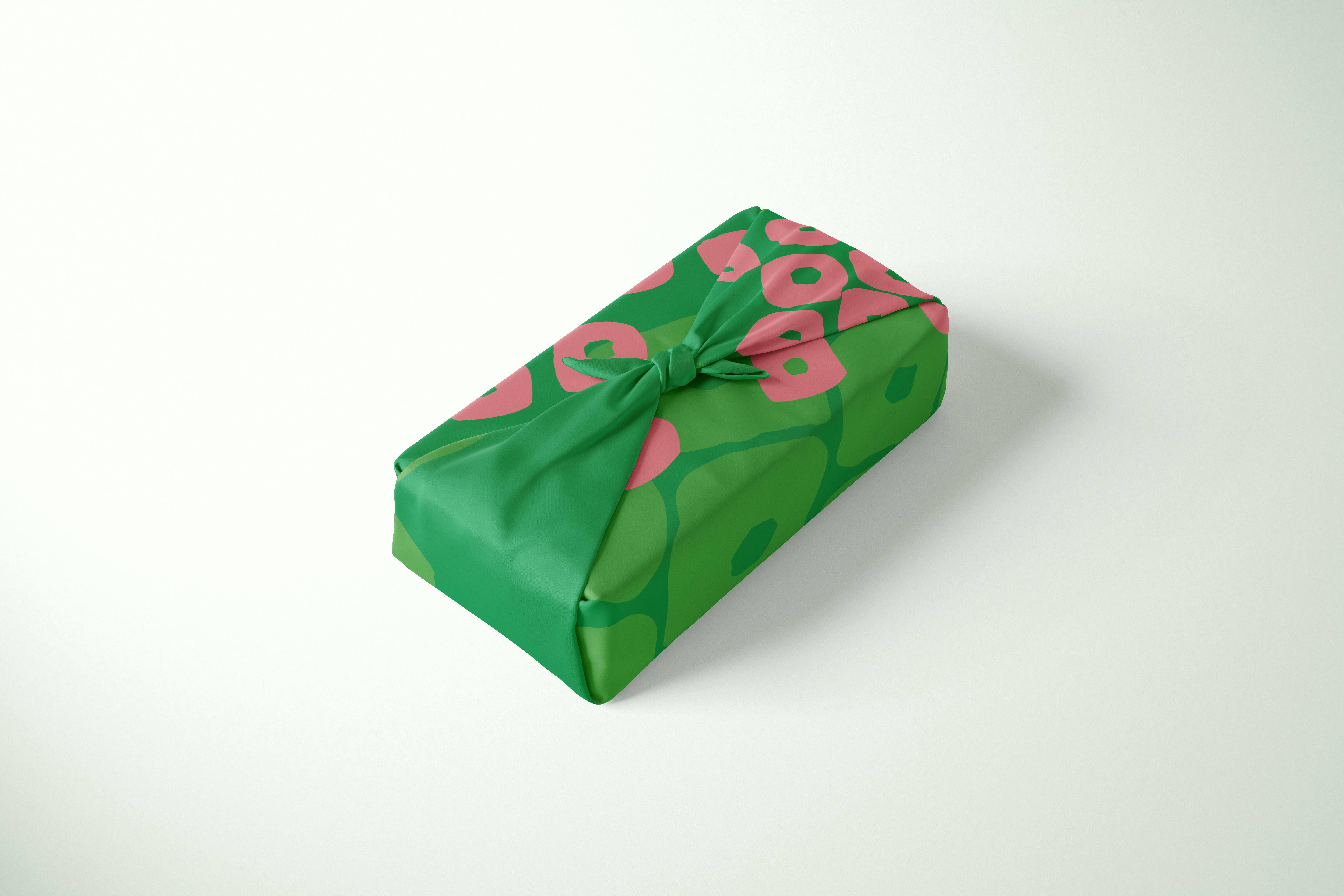 Keiko Furoshiki - Wholesale Flat Wrap - Furoshiki Reusable Japanese Fabric Gift Wrap Kanoko Forest4