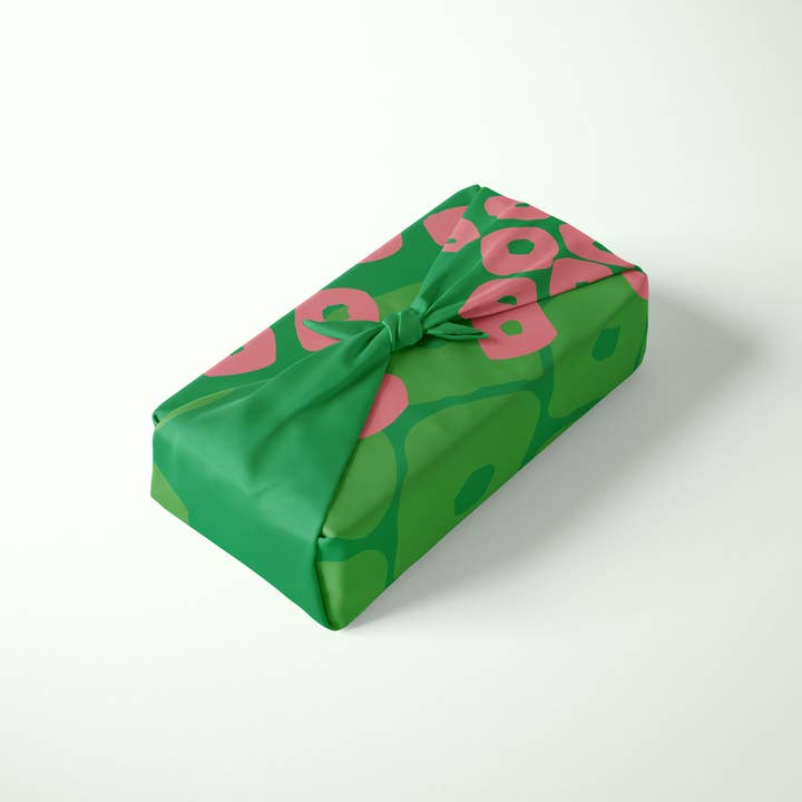 Keiko Furoshiki - Wholesale Flat wrap - Furoshiki Reusable Japanese Fabric Gift Wrap Kanoko Forest4