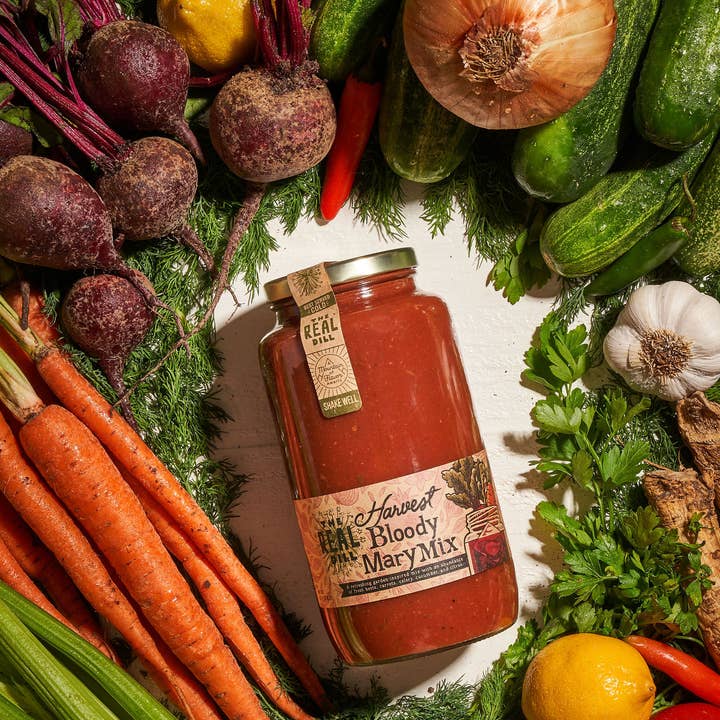 The Real Dill - Wholesale Cocktail Mix/Syrup - Harvest Bloody Mary Mix, 32 oz