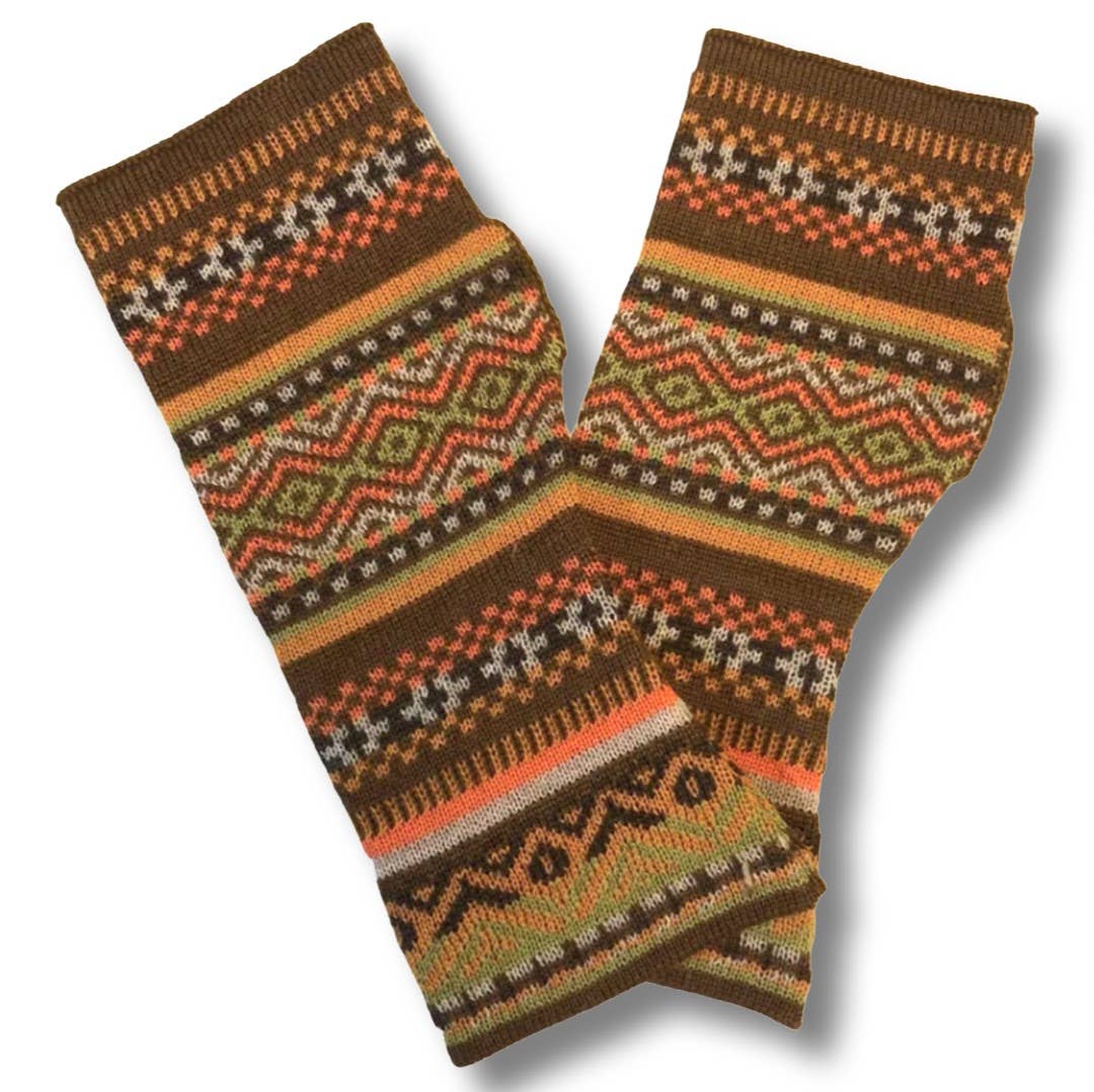 Sanyork Fair Trade - Wholesale Handschoenen - Dames - 100% Baby Alpaca Fijn Gebreide Polswarmers Vingerloze Handschoenen1