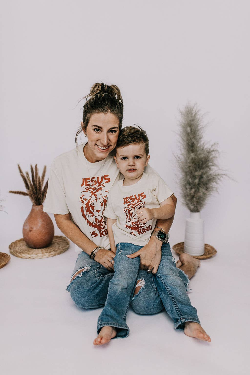 Little & Brave - Wholesale Screen Printed T-Shirt - Women's - Jesus is King Graphic tee, Faith based.5