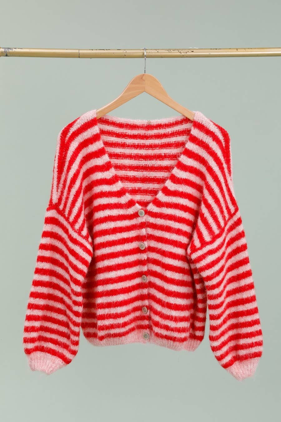 LÉA & LUC - Wholesale Cardigan - Women's - Striped cardigan REF. 5106240