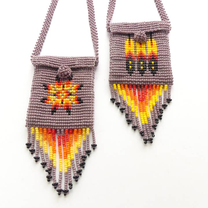 DIAMANTI DESIGNS - Wholesale Crossbody Bag - Women's - Beaded Bag Necklace, Nativo Style