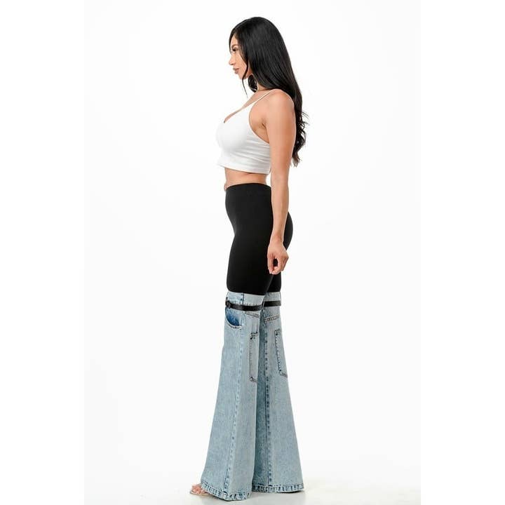 Black Pearl Clothing – wholesale Jeans – Women’s – DENIM BOTTOM HIGH WAIST PANTS5