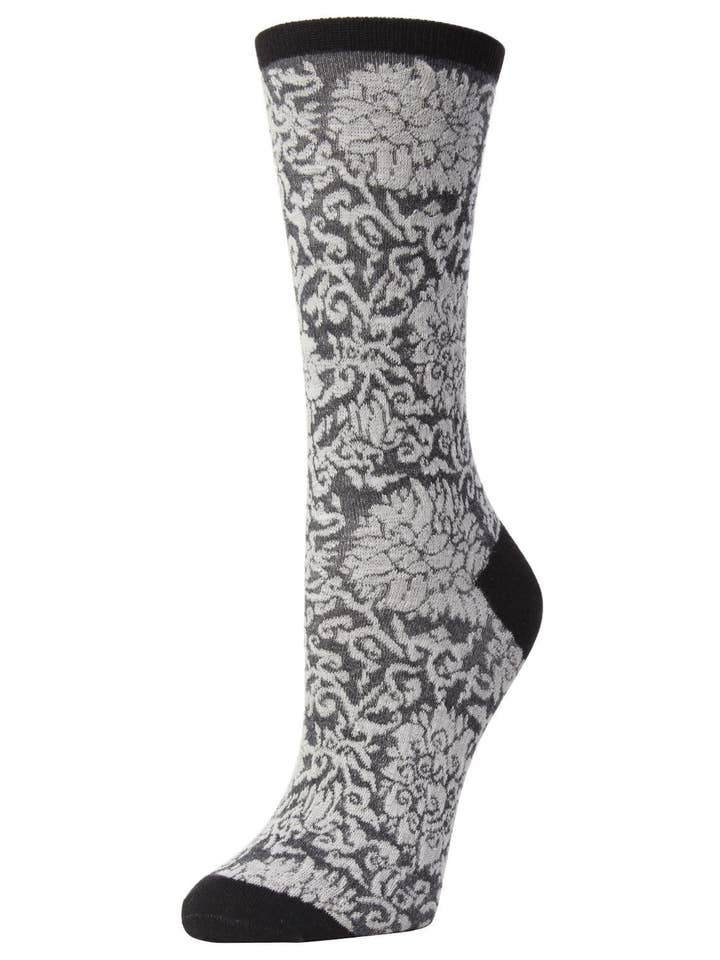 Fields of Chi Cotton Blend Crew Socks for wholesale by Infinity Classics International Inc.