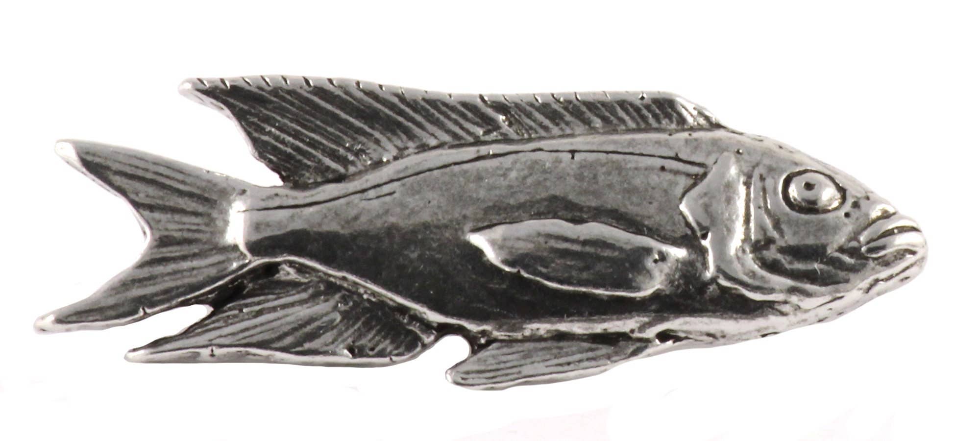 Creative Pewter Designs - Wholesale Reversspeld/knoop - Afrikaanse cichlide vis tinnen reversspeld of magneet F1081