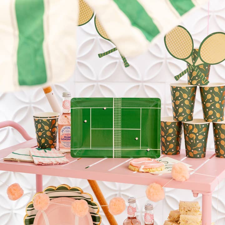 My Mind’s Eye - Wholesale Disposable Plate - TEN1140 - Tennis Court Paper Plate2