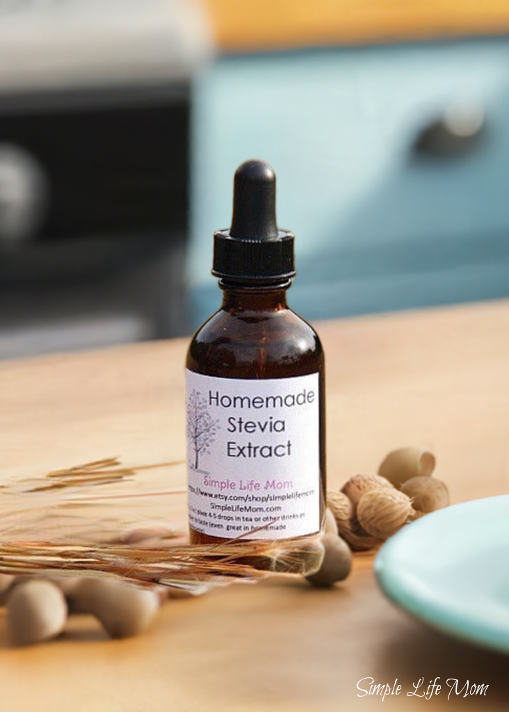 Simple Life Mom - Vente Sucre - EXTRAIT DE STÉVIA MAISON - feuille de stévia biologique cultivée à la maison pour le thé, le café, la santé, la perte de poids4