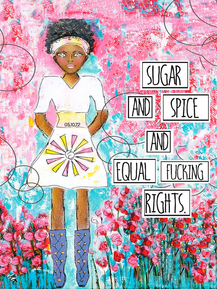 Gleich. Kunstdruck für den Großhandel von Redefining She